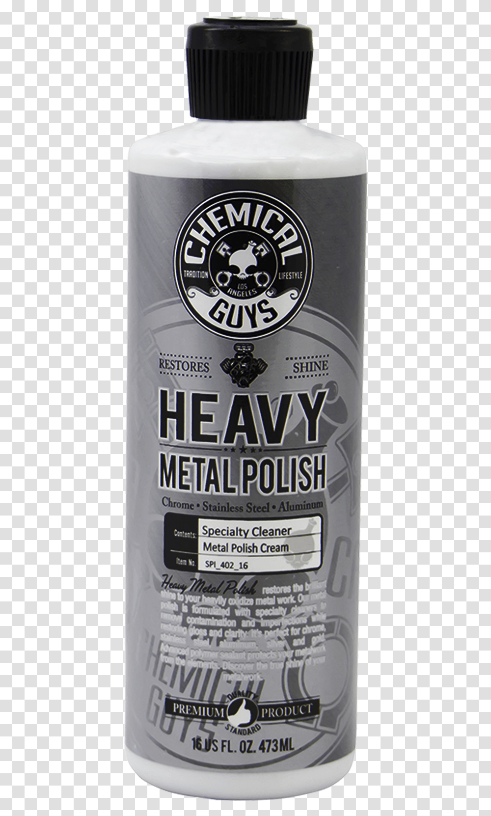 Heavy Metal Polish Chemical Guys Heavy Metal Polish, Liquor, Alcohol, Beverage, Drink Transparent Png