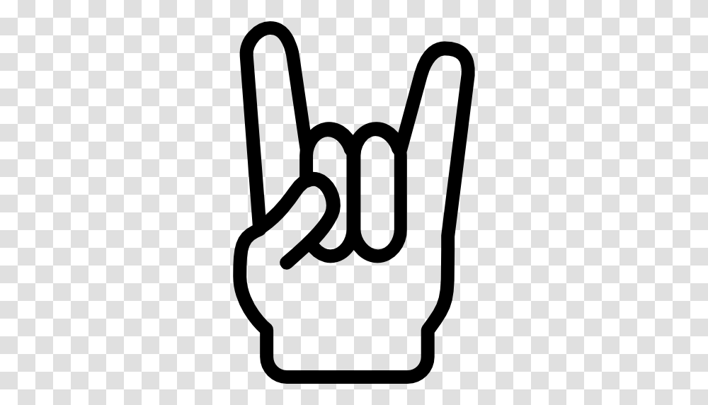 Heavy Metal Rock And Roll Hands And Gestures Gesture Concert, Stencil, Light, Fist Transparent Png