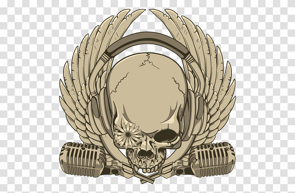 Heavy Metal Skull, Helmet, Apparel Transparent Png