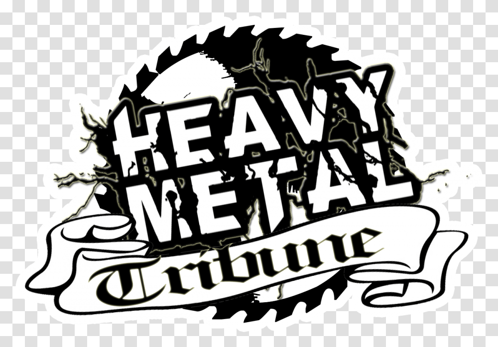 Heavy Metal Tribune Download Metal Music Logo, Label, Sticker Transparent Png