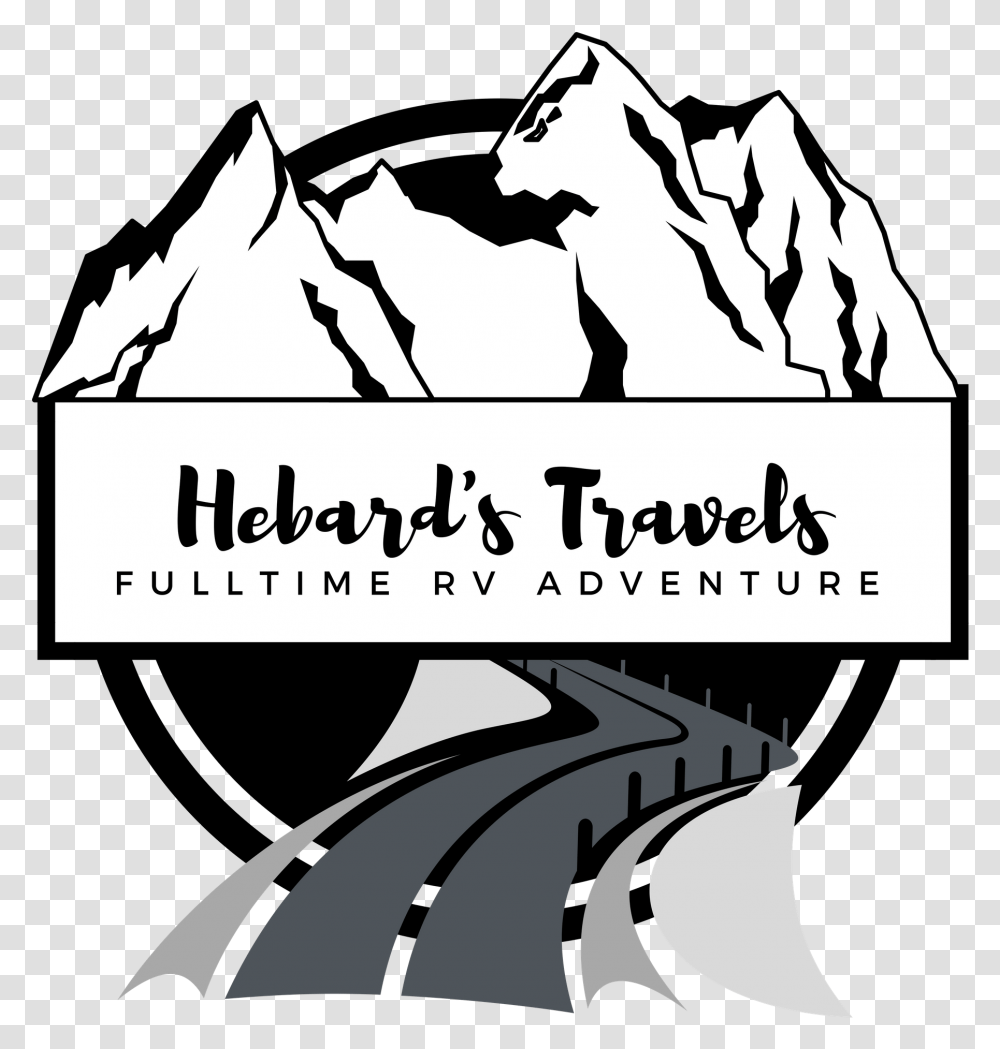 Hebards Travels Full Time Rv Clipart Mountain Rock Vector, Poster, Advertisement, Book Transparent Png