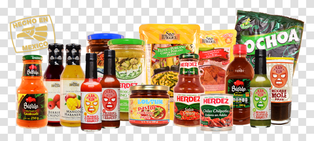 Hecho En Mexico Convenience Food, Beer, Pickle, Relish, Snack Transparent Png