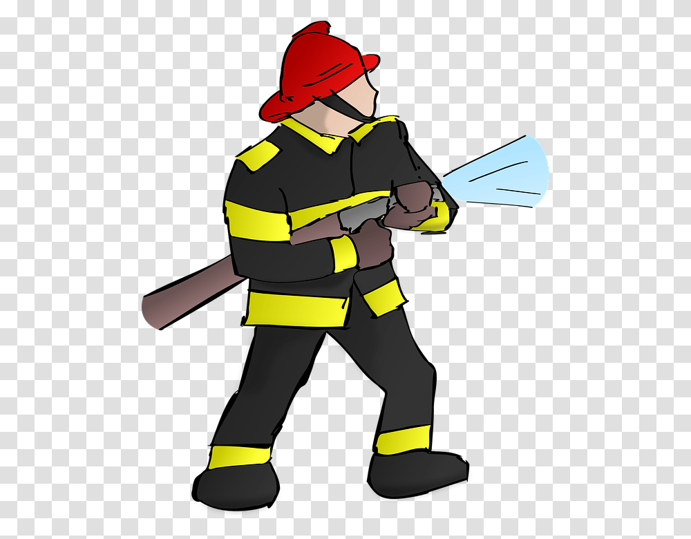 Hedge Cutter Clip Art, Person, Human, Fireman, Helmet Transparent Png