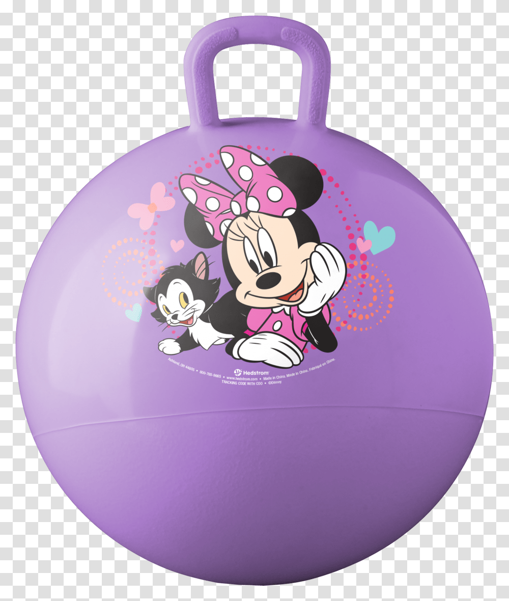 Hedstrom 15 Inch Hopper Minnie Mouse Minnie Mouse Bouncy Ball, Sphere, Balloon, Purple, Bag Transparent Png