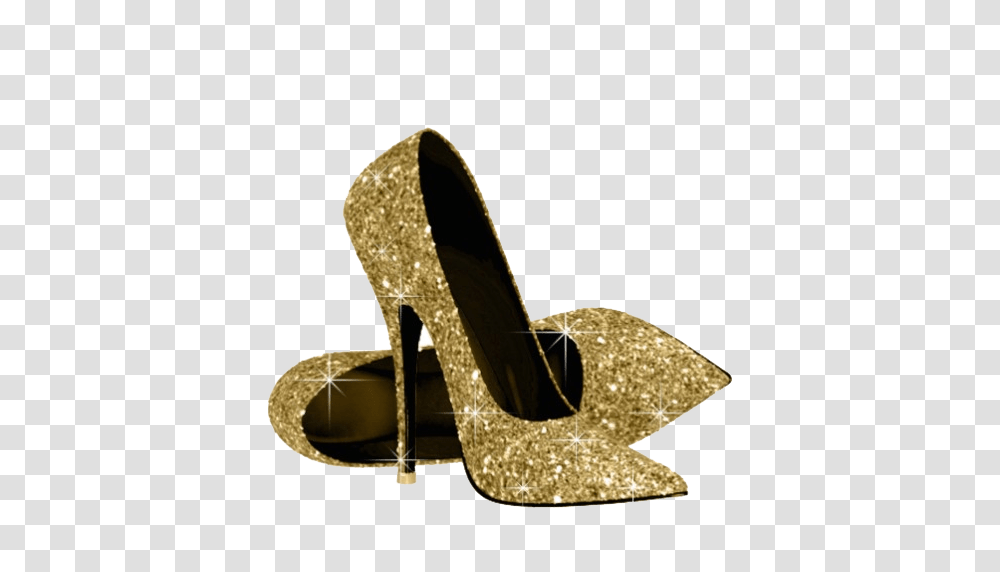 Heel And Vectors For Free Download Dlpngcom Gold Glitter High Heels, Sandal, Footwear, Clothing, Apparel Transparent Png