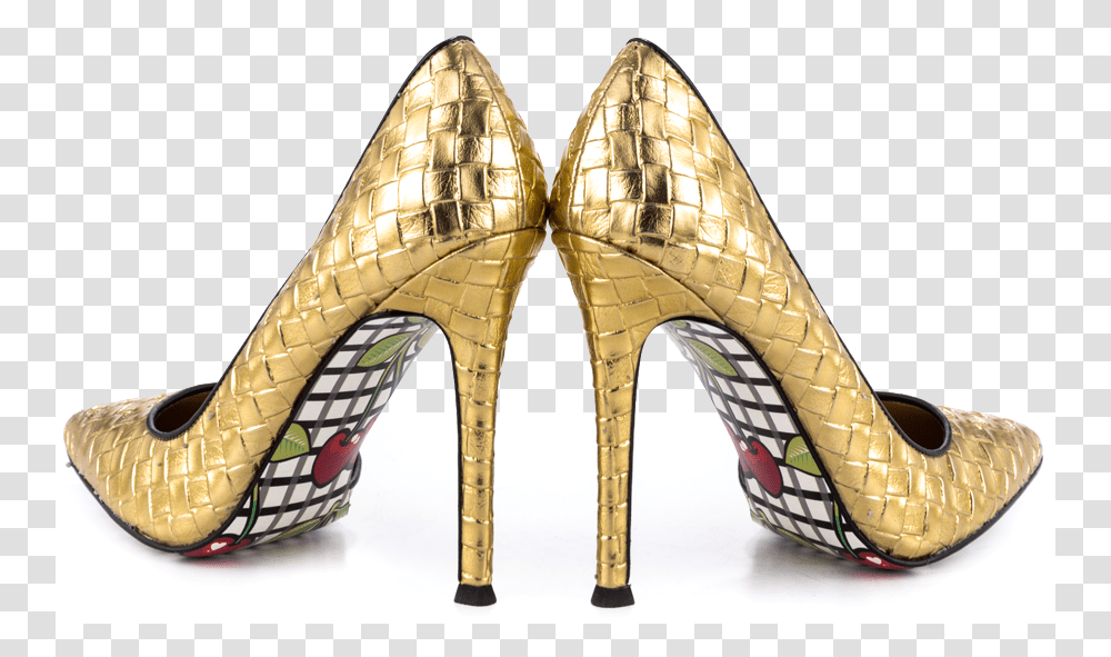 Heel Gold High Heels, Apparel, Shoe, Footwear Transparent Png