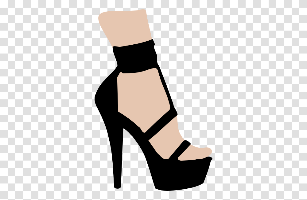 Heels Clipart Foot Heel, Apparel, Shoe, Footwear Transparent Png