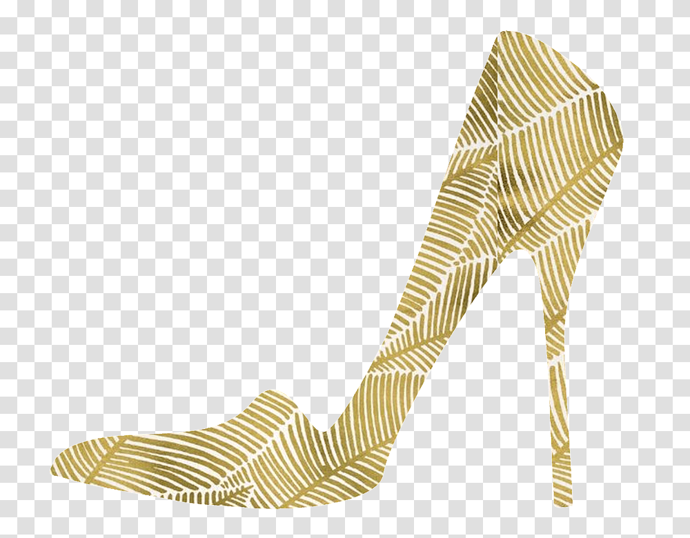 Heels Clipart Gold Heel Gold High Heels Gold High Heels, Clothing, Apparel, Shoe, Footwear Transparent Png