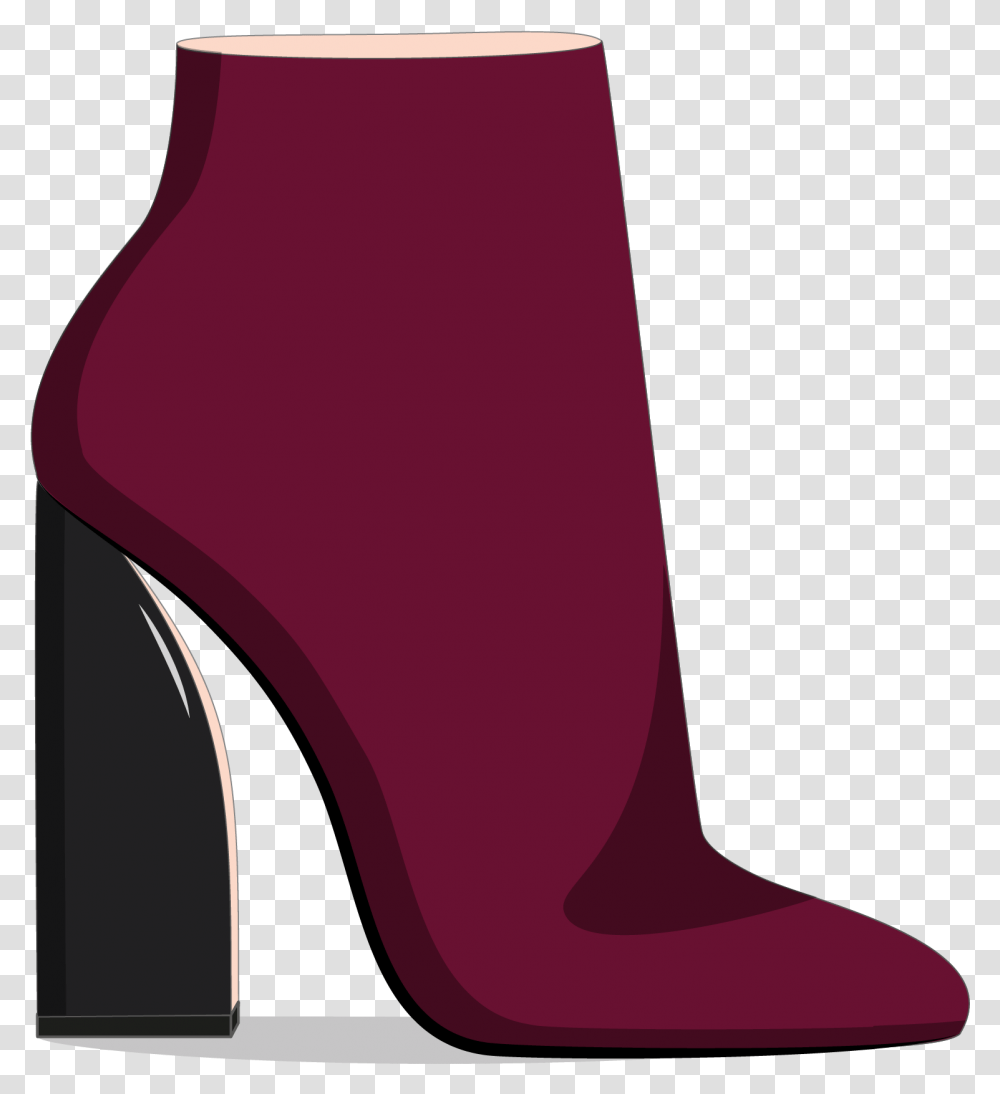 Heels Drawing Ankle Boot Basic Pump, Apparel, Pants, Footwear Transparent Png