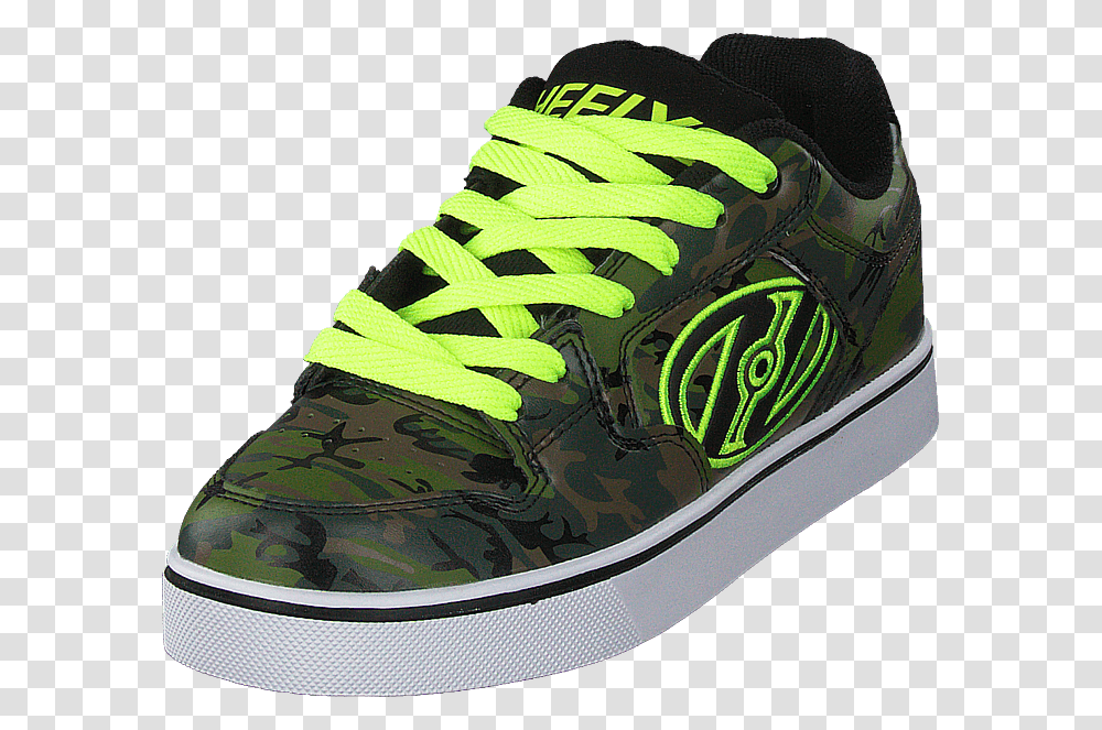 Heelys Motion Plus Green Camobright Yellow Heelys Camo, Apparel, Shoe, Footwear Transparent Png