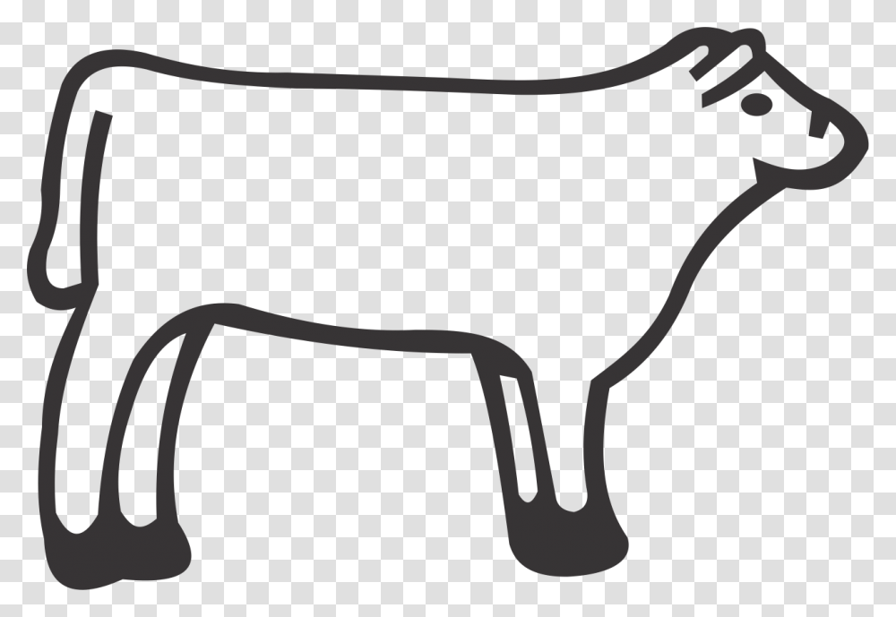 Heifer Steer, Bow, Apparel, Stencil Transparent Png