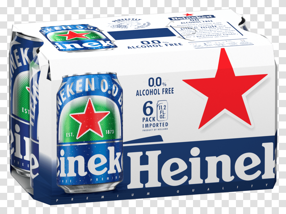 Heineken 0.0 6 Pack, Box, Cardboard, Carton Transparent Png