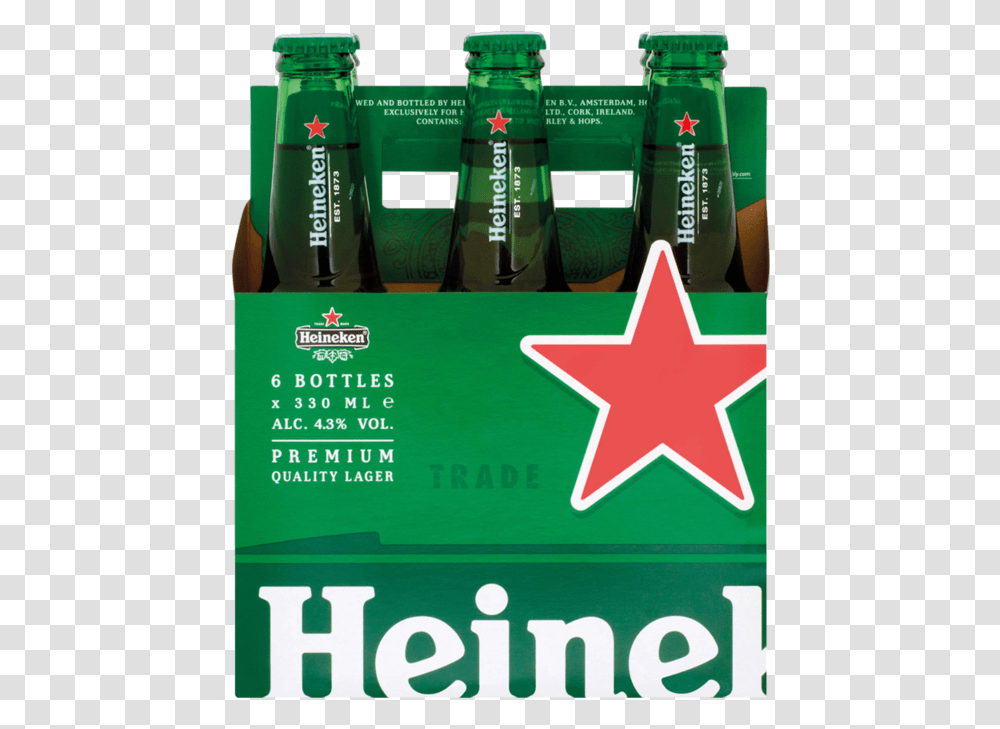 Heineken 18 Pack Bottle, Star Symbol, Poster, Advertisement Transparent Png