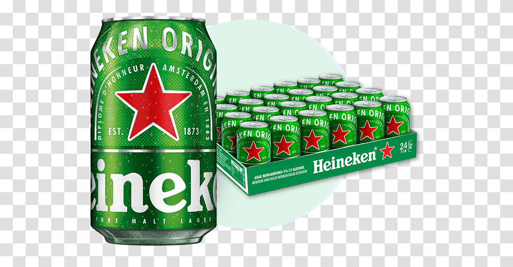 Heineken 24 Can Pack Heineken Beer Malaysia Price, Tin, Soda, Beverage, Drink Transparent Png