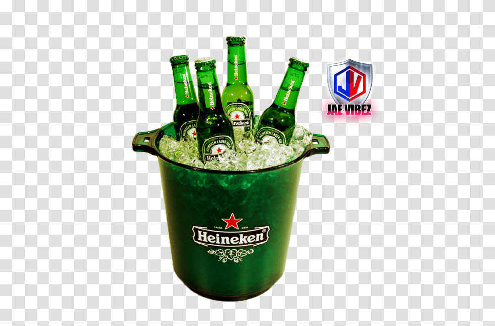 Heineken Ice Bucket, Bottle, Beer, Alcohol, Beverage Transparent Png