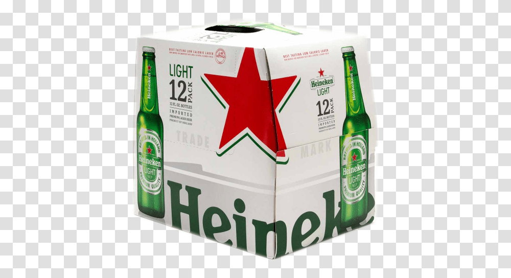 Heineken Light 12oz 12pk Bt Heineken Light 12 Pack, Alcohol, Beverage, Drink, Beer Transparent Png