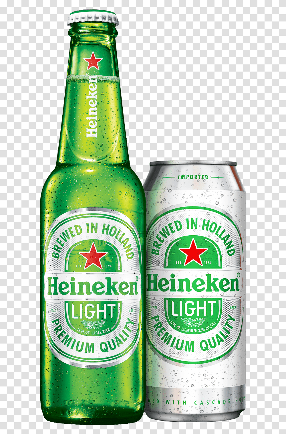 Heineken Light Beer, Alcohol, Beverage, Drink, Bottle Transparent Png