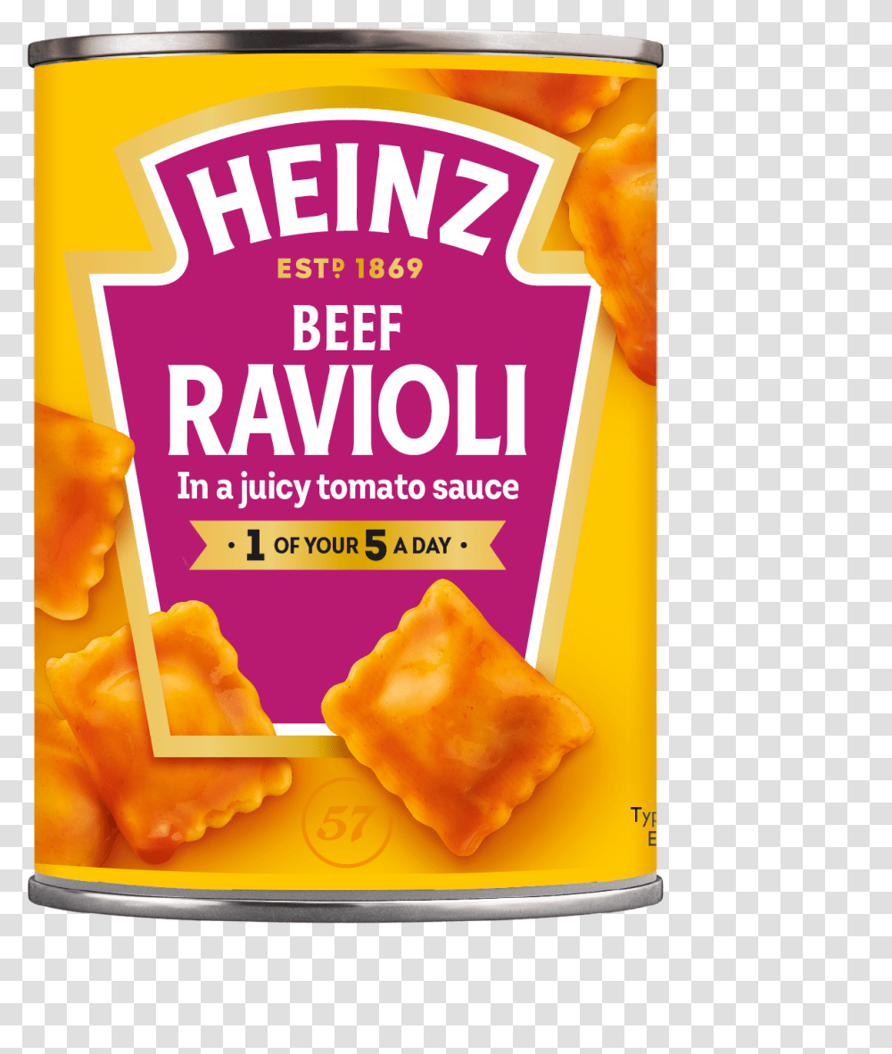 Heinz Ravioli Heinz, Food, Cracker, Bread, Ketchup Transparent Png
