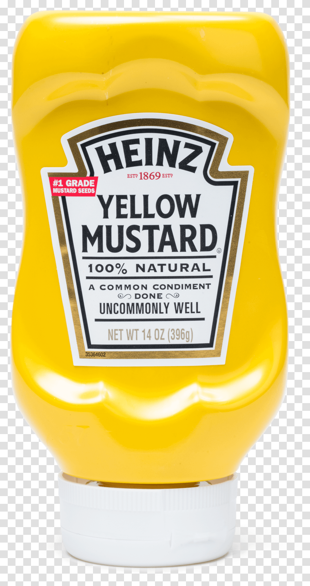 Heinz Yellow Mustard Clipart Download Yellow Mustard, Food, Label, Ketchup Transparent Png