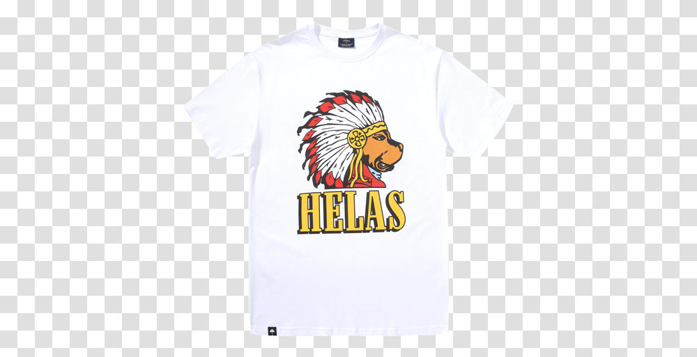 Helas Indian Dog Tee White Arrow & Beast Travis Scott Burger Shirt, Clothing, T-Shirt, Animal, Mammal Transparent Png