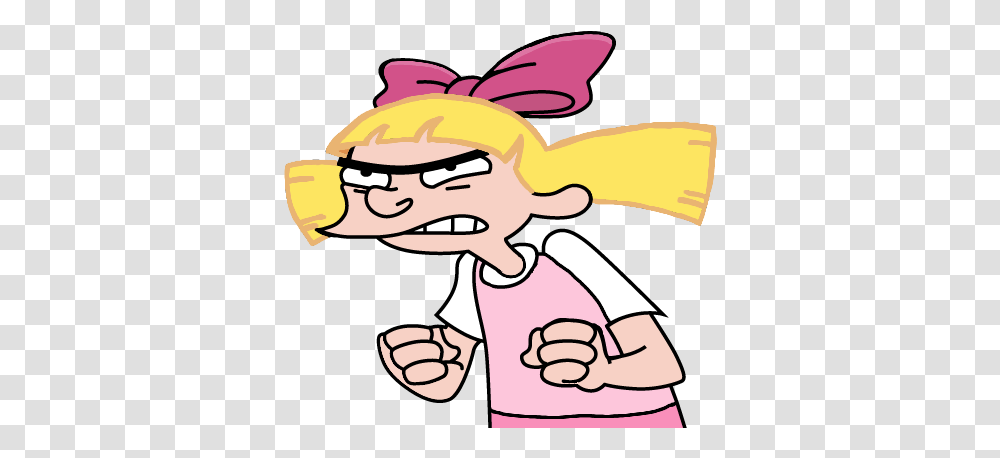 Helgas 5 Image Helga Hey Arnold Angry, Hand, Food, Eating, Smelling Transparent Png
