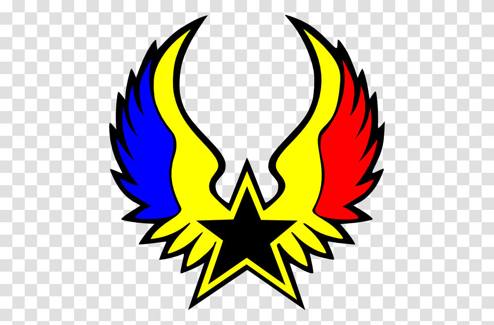 Heliconia Winged Star Clip Art, Logo, Trademark, Emblem Transparent Png