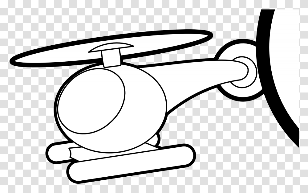 Helicopter Clip Art Black And White, Appliance, Hammer, Tool, Ceiling Fan Transparent Png