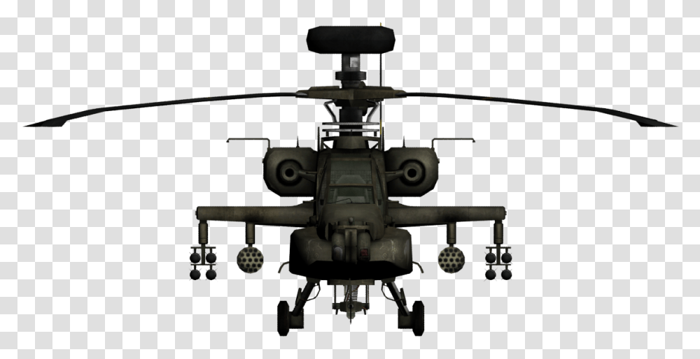 Helicopter Clipart Black And White Apache Attack Helicopter, Vehicle, Transportation, Aircraft, Machine Transparent Png