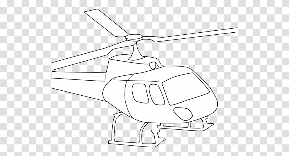 Helicopter Clipart Chopper Helicopter Rotor, Aircraft, Vehicle, Transportation, Gun Transparent Png