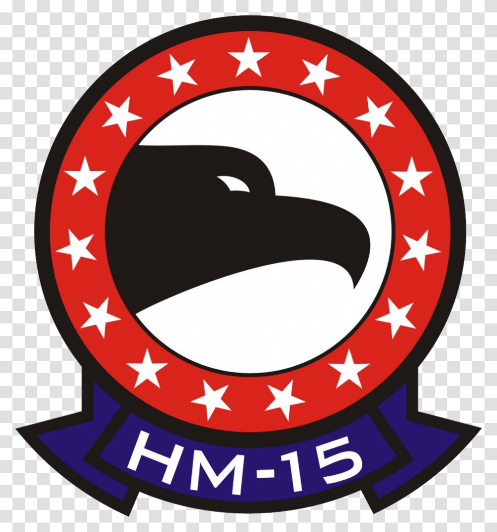 Helicopter Mine Countermeasures Squadron 15 Emblem Hm 15 Blackhawks, Label, Logo Transparent Png