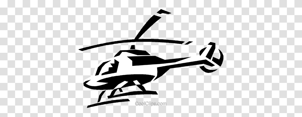 Helicopter Royalty Free Vector Clip Art Illustration, Aircraft, Vehicle, Transportation, Airplane Transparent Png