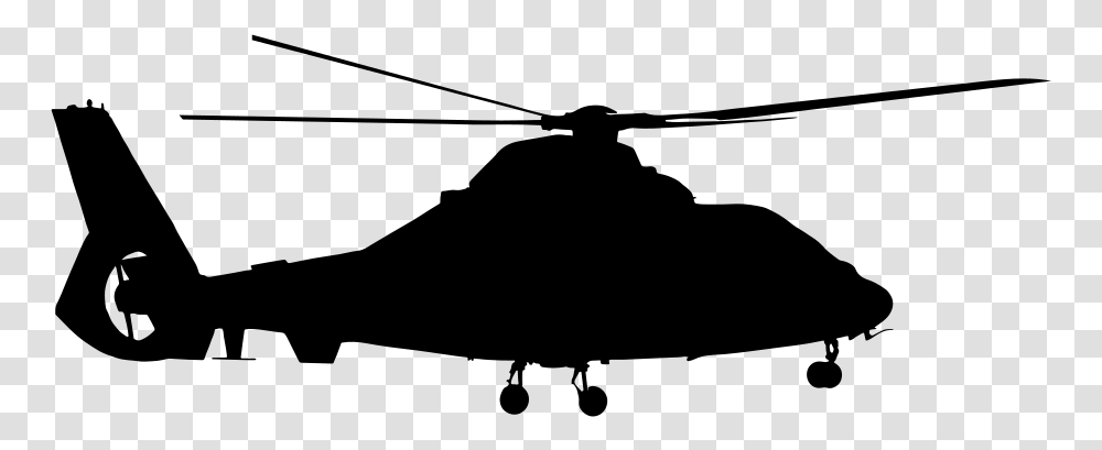 Helicopter Silhouette Helicopter Black And White, Gray, World Of Warcraft Transparent Png