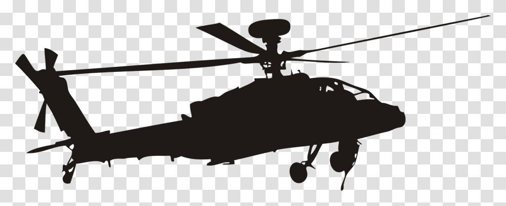 Helicopter Silhouette Silhouette Helicopter, Aircraft, Vehicle, Transportation, Gun Transparent Png