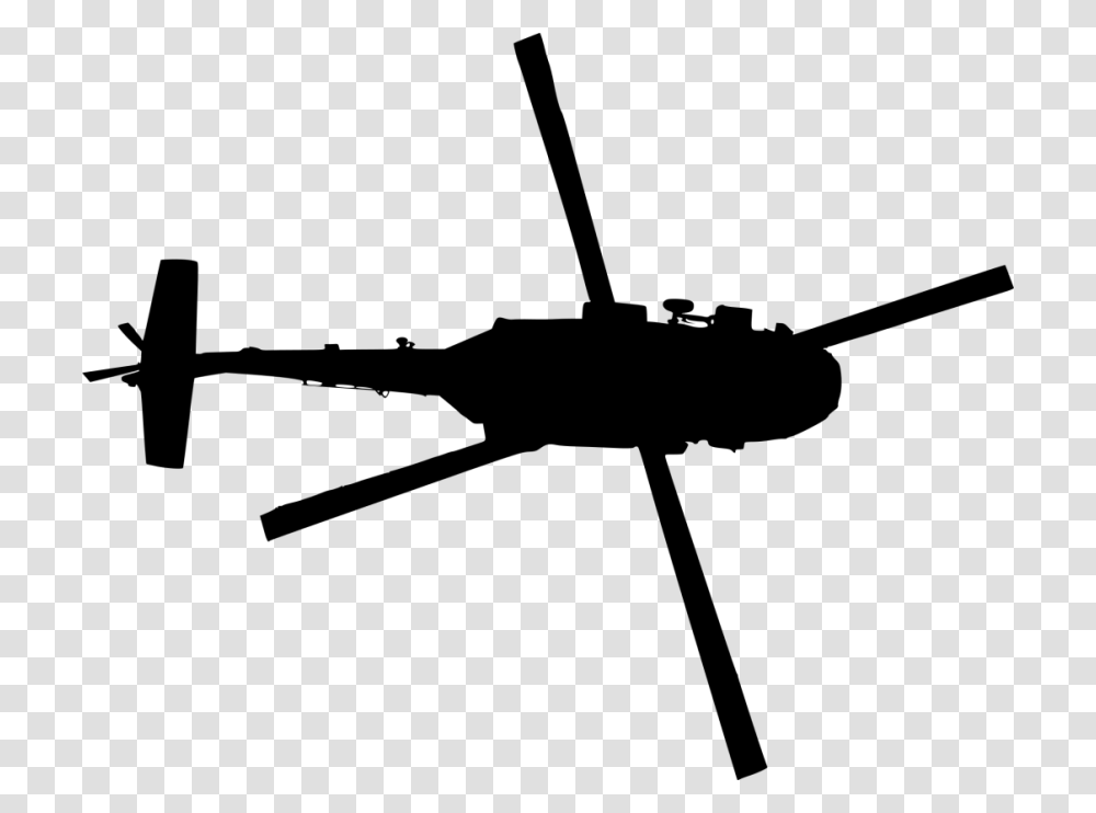 Helicopter Top View Silhouette, Arrow, Tool, Utility Pole Transparent Png