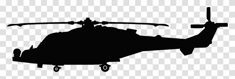 Helicopter, Weapon, Gun, Rifle, Silhouette Transparent Png