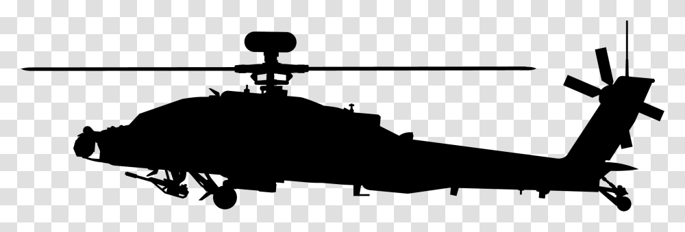 Helicopter, Weapon, Gun, Silhouette, Electronics Transparent Png
