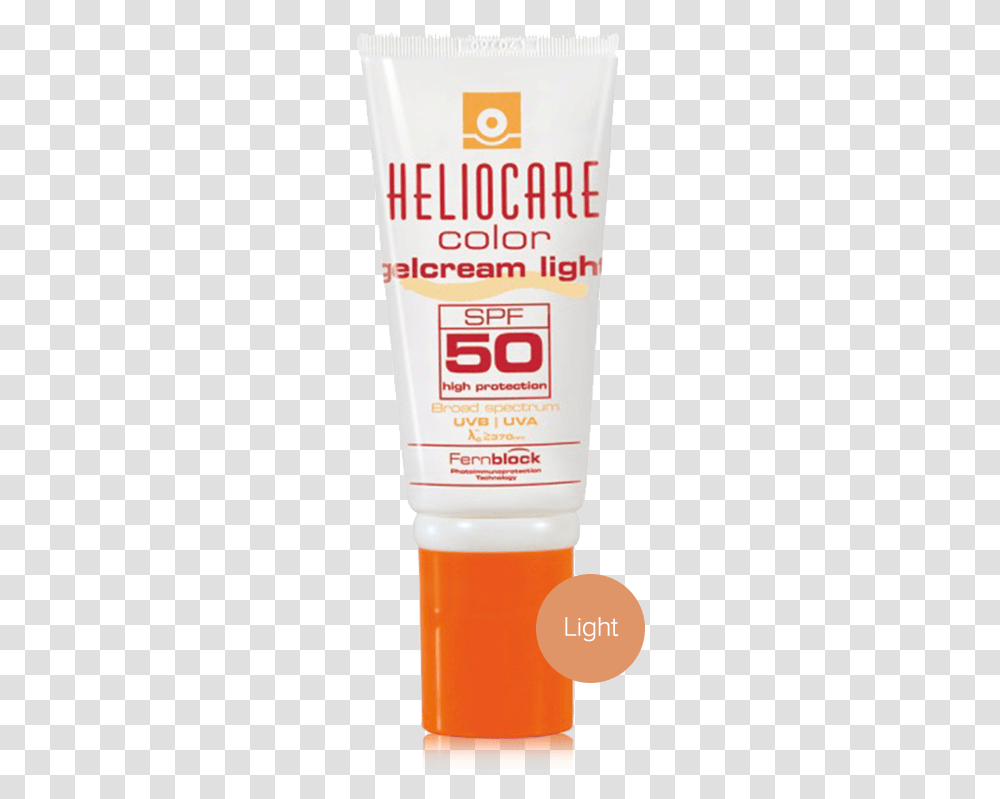 Heliocare Gelcream Light Spf Heliocare Color Gelcream Light Spf, Bottle, Sunscreen, Cosmetics, Lotion Transparent Png