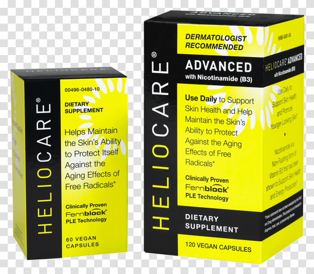 Heliocare With Fernblock Ple Technology Product Label, Menu, Text, Food, Bottle Transparent Png