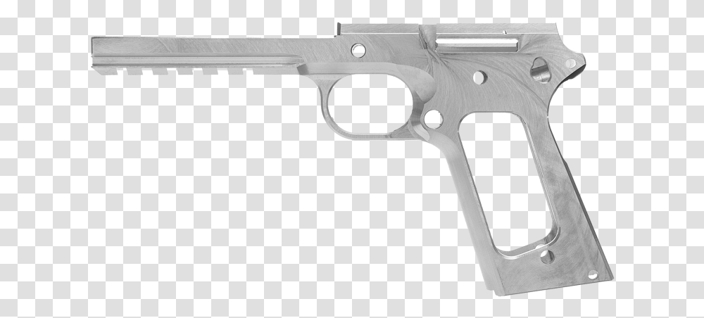 Hell Fire Frame Aluminium Pistol Receiver, Gun, Weapon, Weaponry, Handgun Transparent Png