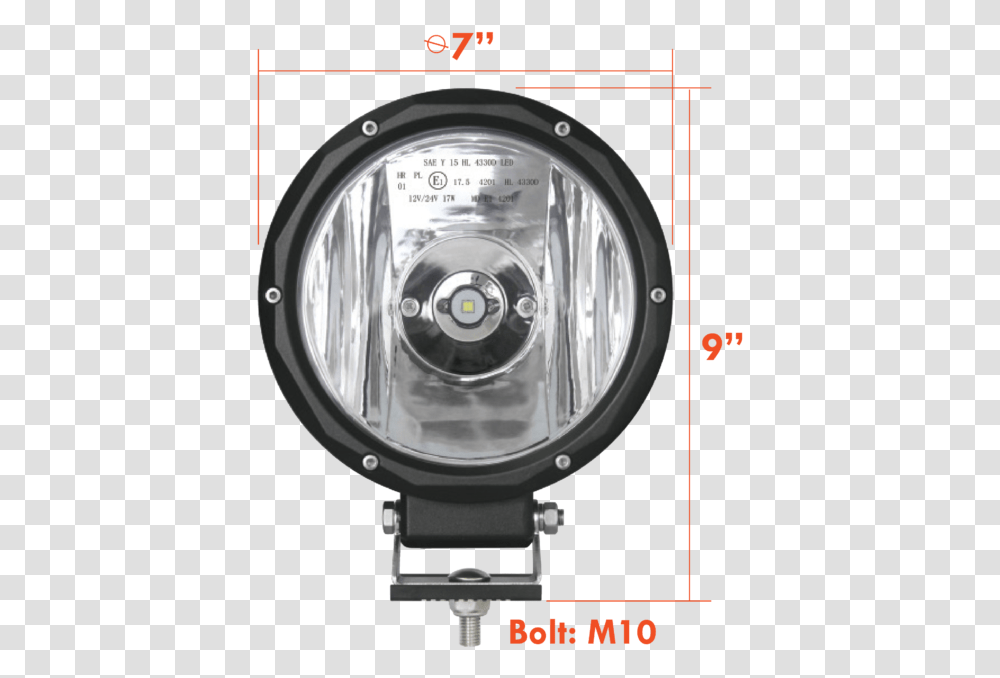 Hella Valuefit 7 Driving Light, Lighting, Headlight, Spotlight, LED Transparent Png