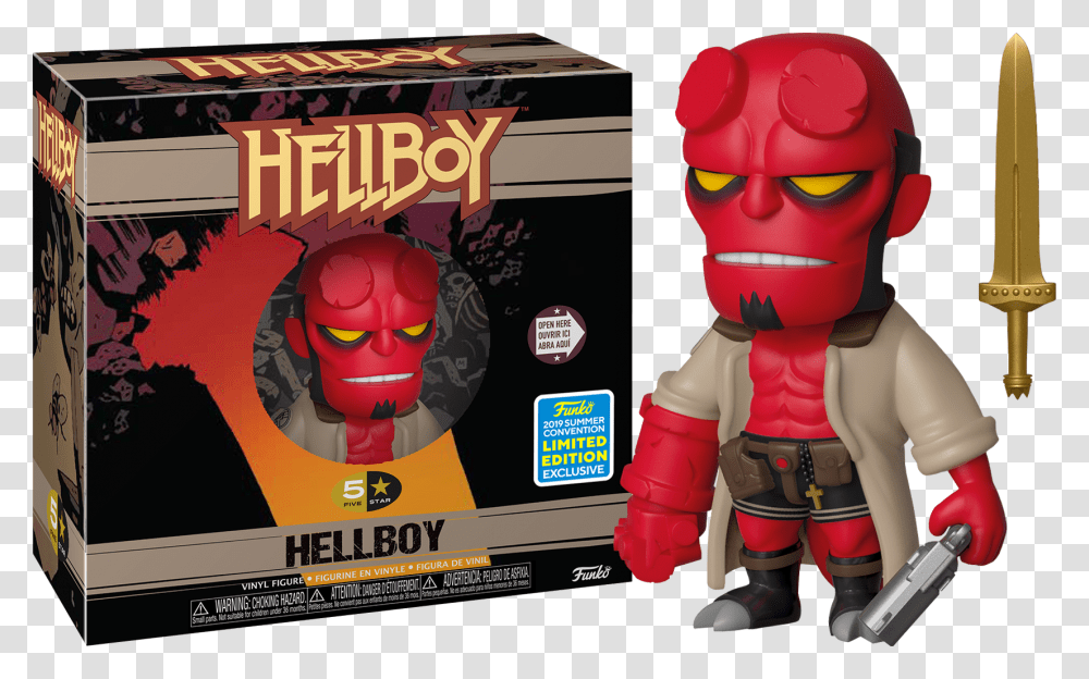 Hellboy 5 Star Funko 5 Star Hellboy, Toy, Poster, Advertisement, Flyer Transparent Png