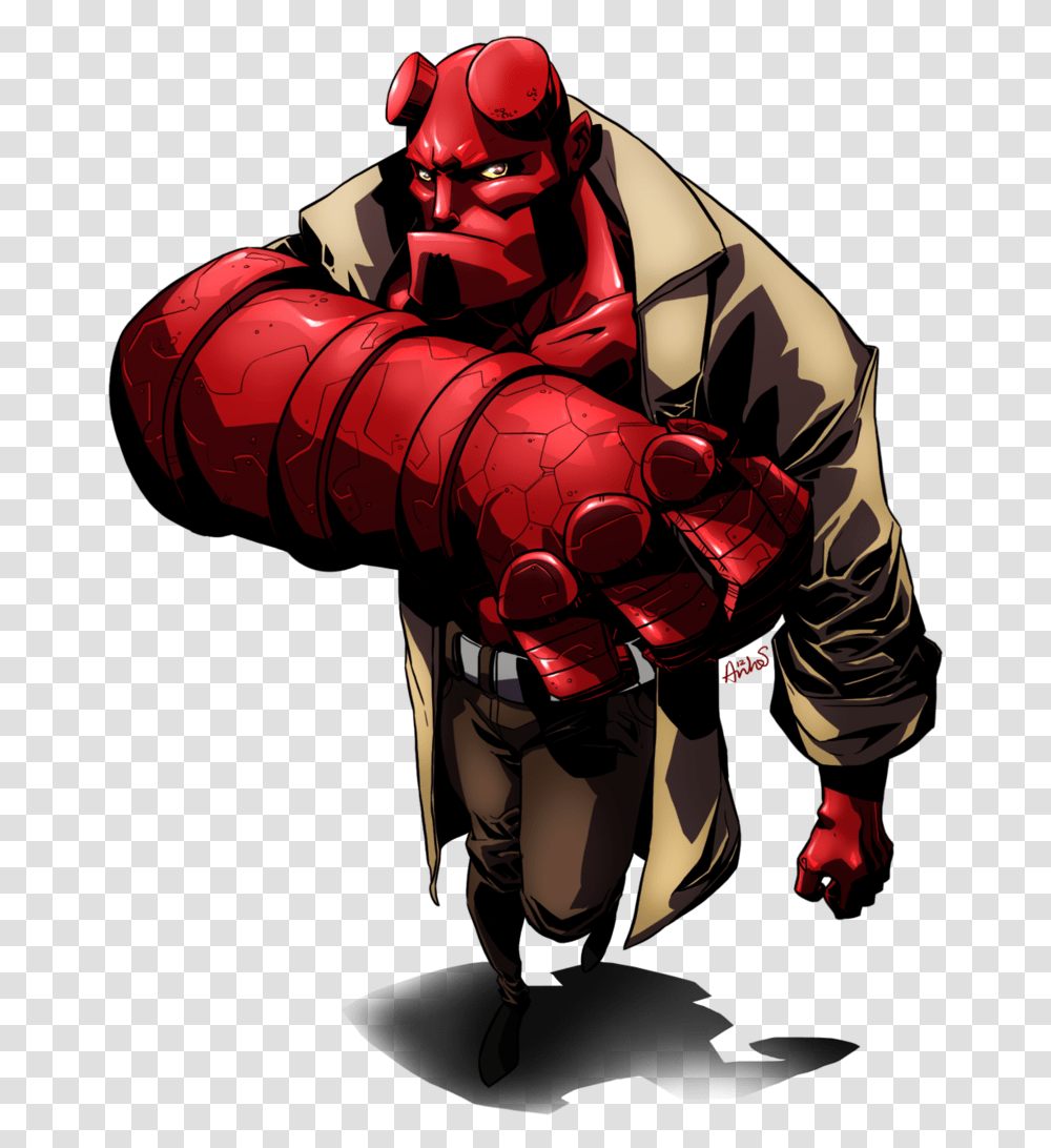 Hellboy Animated Cartoon Hell Boy Free Download, Comics, Book, Hand, Costume Transparent Png
