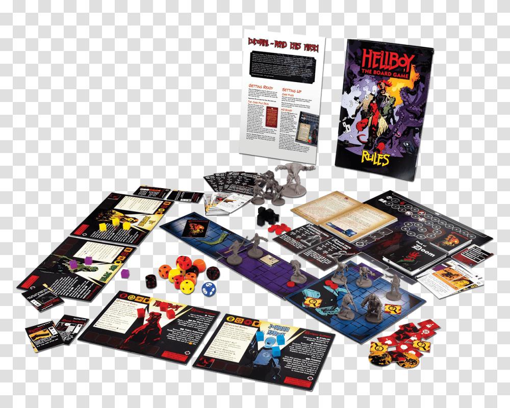 Hellboy Board Game Contents, Rug, Arcade Game Machine, Video Gaming, Gambling Transparent Png