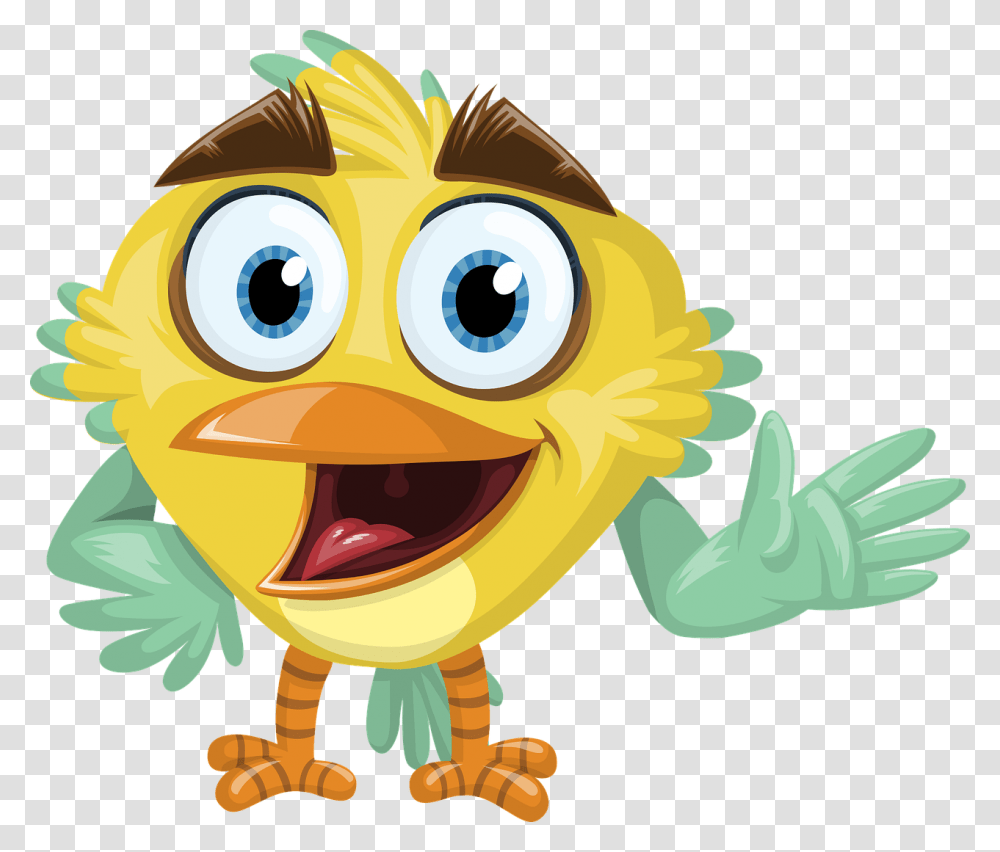 Hello Animated, Toy, Bird, Animal, Fowl Transparent Png