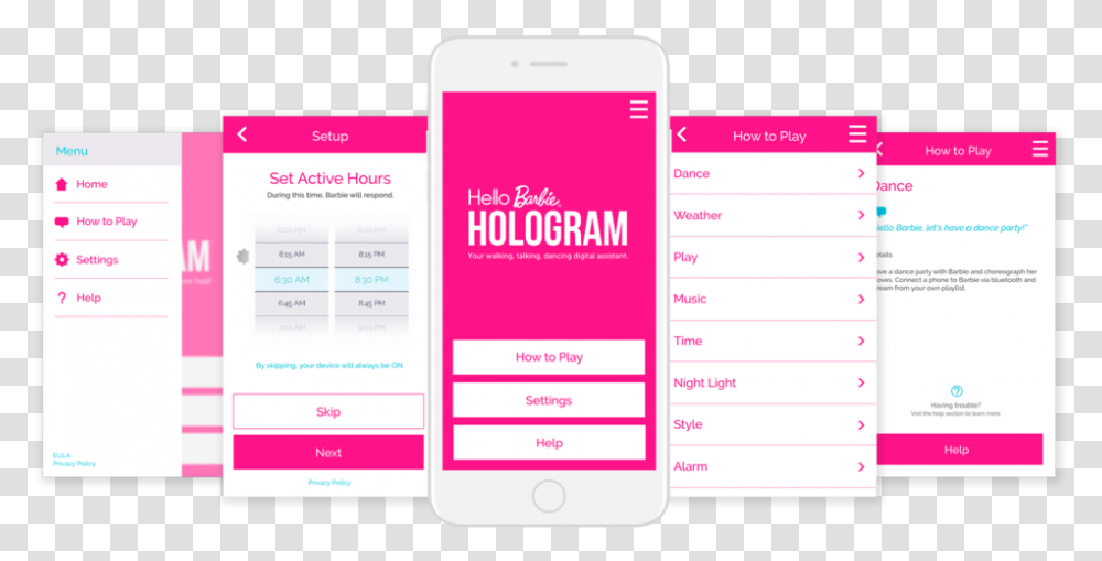Hello Barbie Hologram Companion App Iphone, Electronics, Paper, Mobile Phone Transparent Png