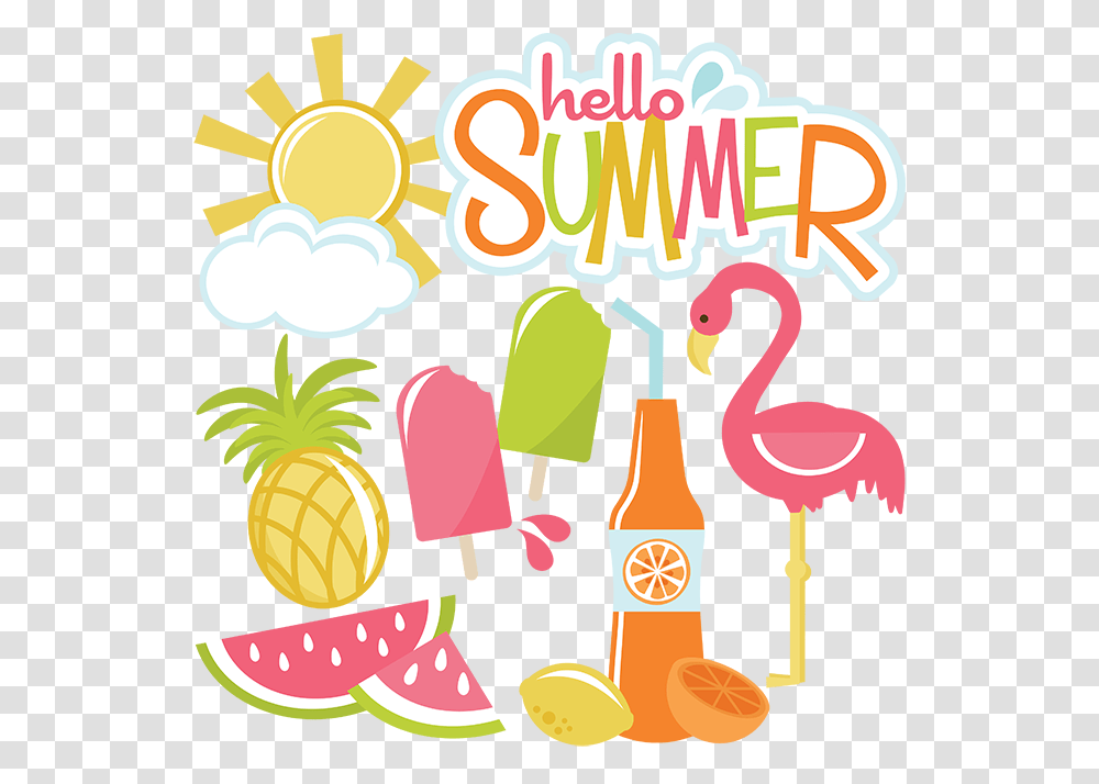 Hello Clip Art Miss Kate Cuttables Summer, Food, Meal Transparent Png