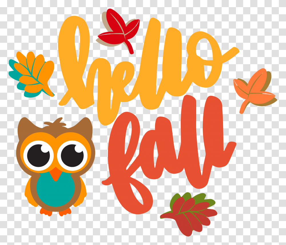 Hello Fall Owl, Label, Dynamite, Alphabet Transparent Png