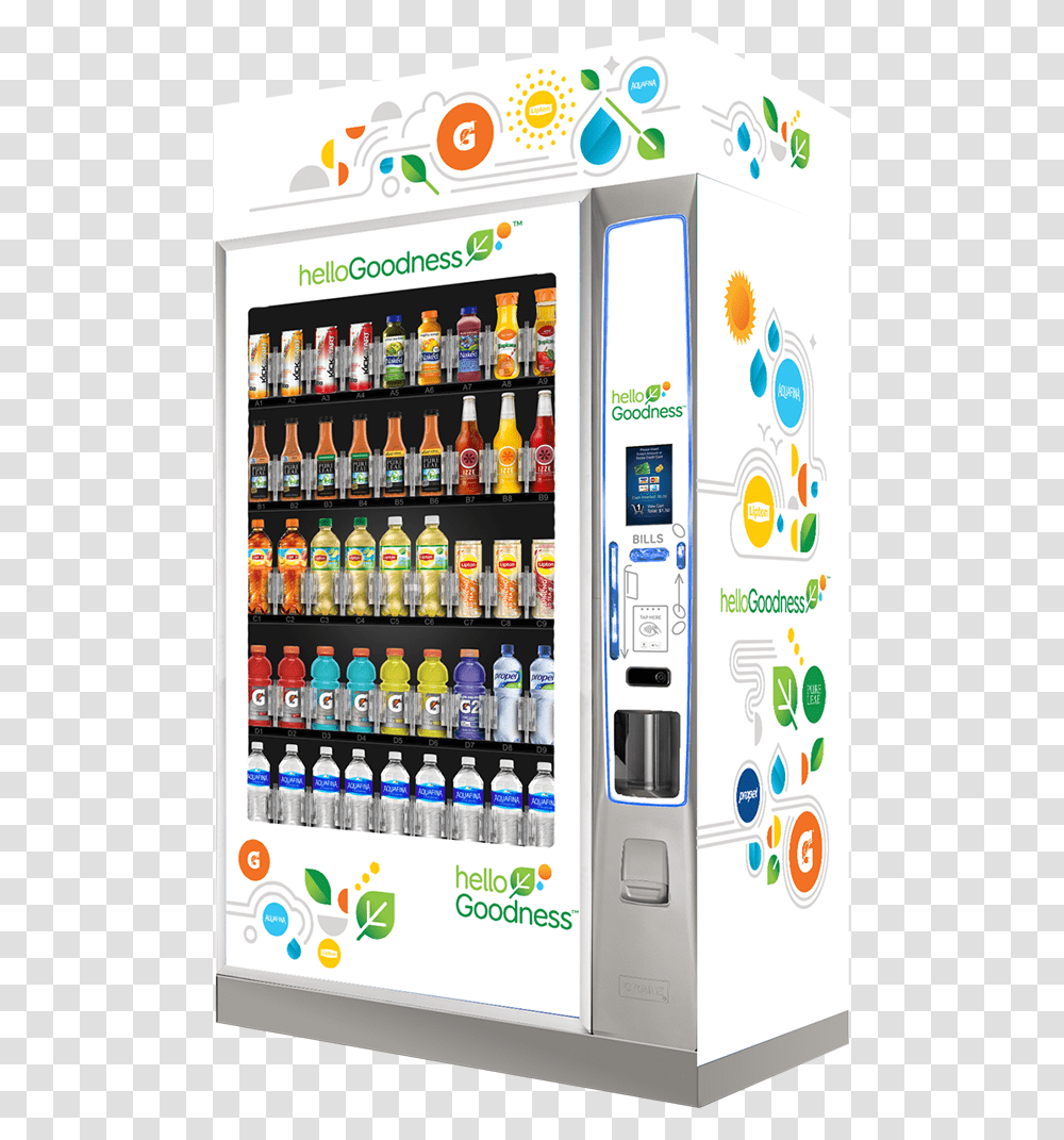 Hello Goodness Vending Machine Pepsico, Mobile Phone, Electronics, Cell Phone, Bottle Transparent Png