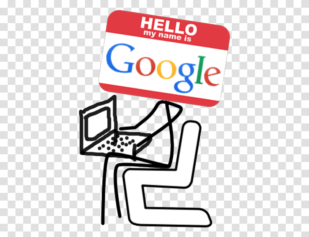 Hello I'm Googlebot Stick Figure Sitting In Chair, Game, Alphabet, Photography Transparent Png