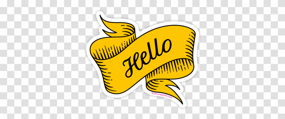 Hello Illustration, Label, Text, Plant, Clothing Transparent Png